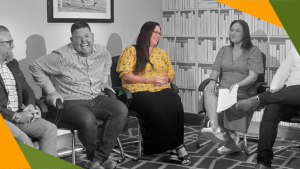 Amanda Riley, Finance Director at Conference Care participating in a panel discussion