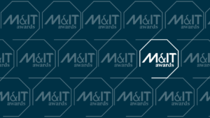 A series of intersecting M&IT Award Logos